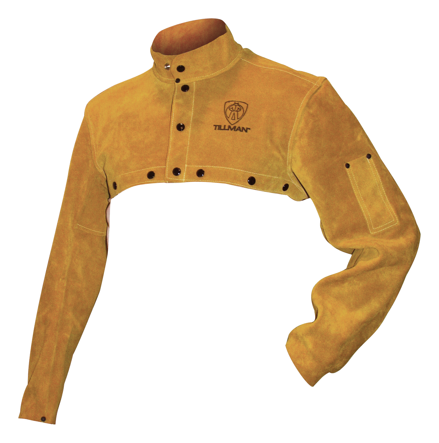 Tillman Cape Sleeve Bourbon Brown Split Cowhide-S